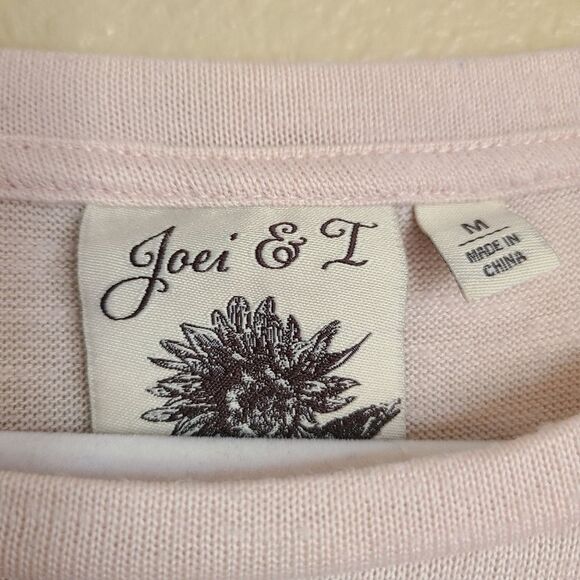 joei & i cowboy hat and western boot graphic tshirt cream womens size M - Picture 5 of 7